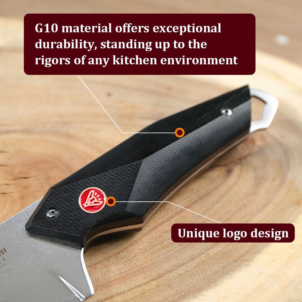 Damascus outdoor knife