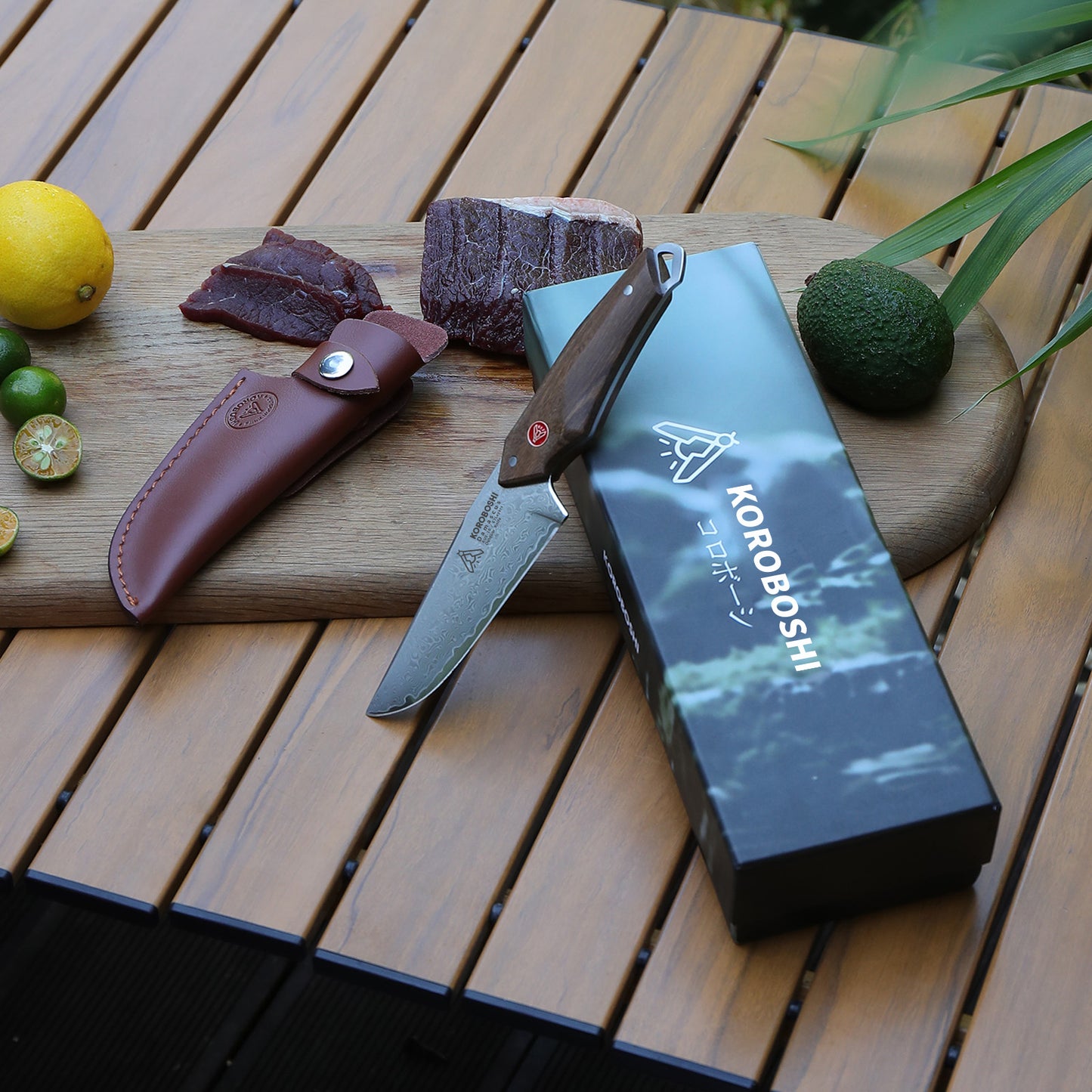 Green Sandalwood Outdoor Knife