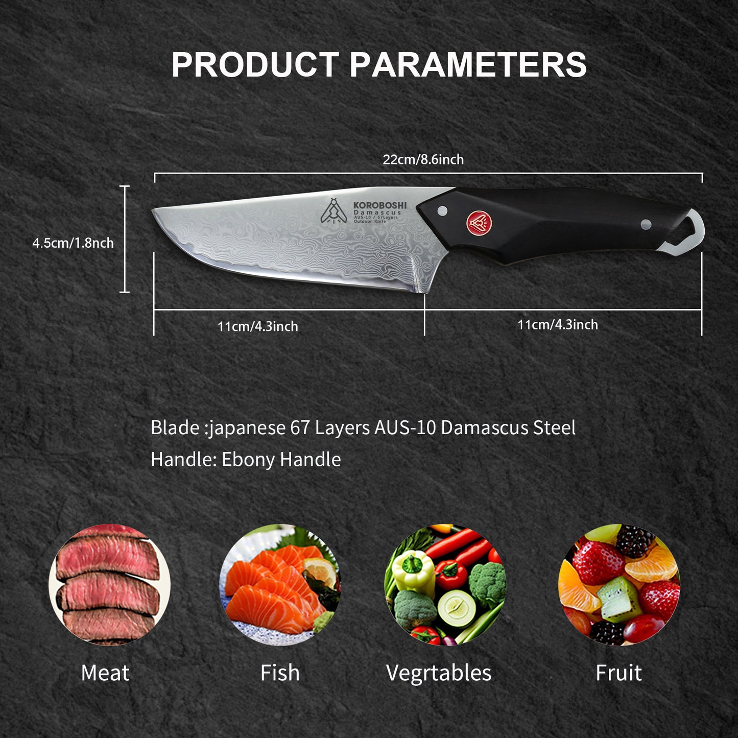 Damascus knife