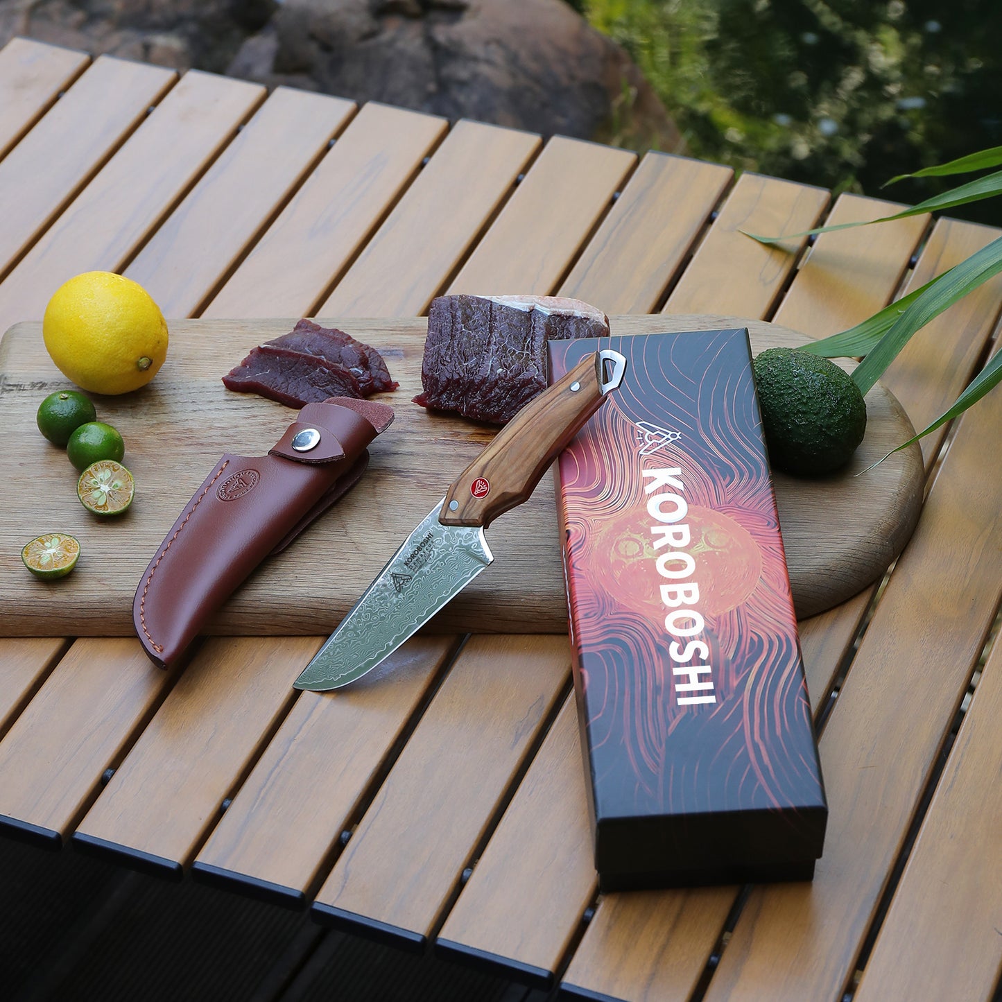 Olive Wood Outdoor Knife