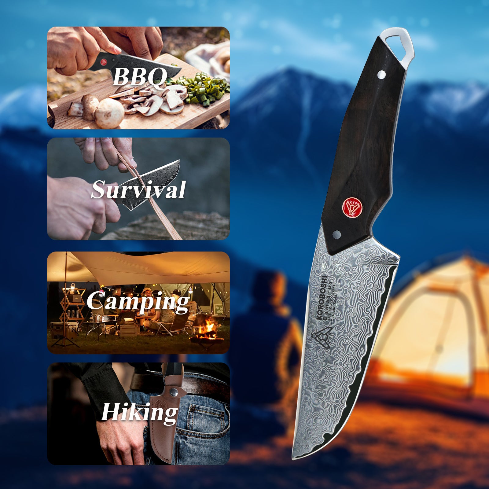 Damascus knife